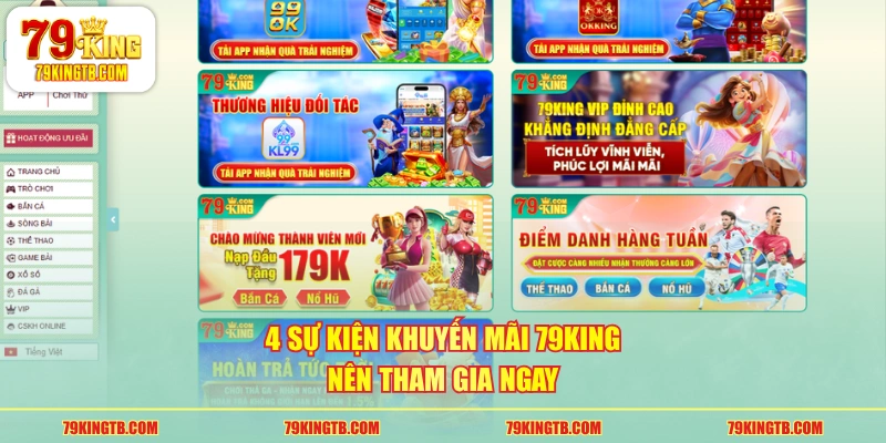 Khuyến Mãi 79KING Lên Đến 2026 Tỷ Đồng Đặt Cược Thả Ga